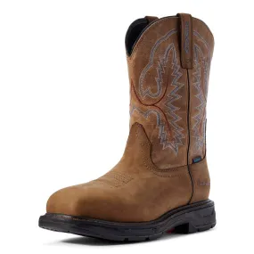 Ariat Men's 11" Workhog XT Waterproof Wide Square Toe Work Boot - Brown 10031474