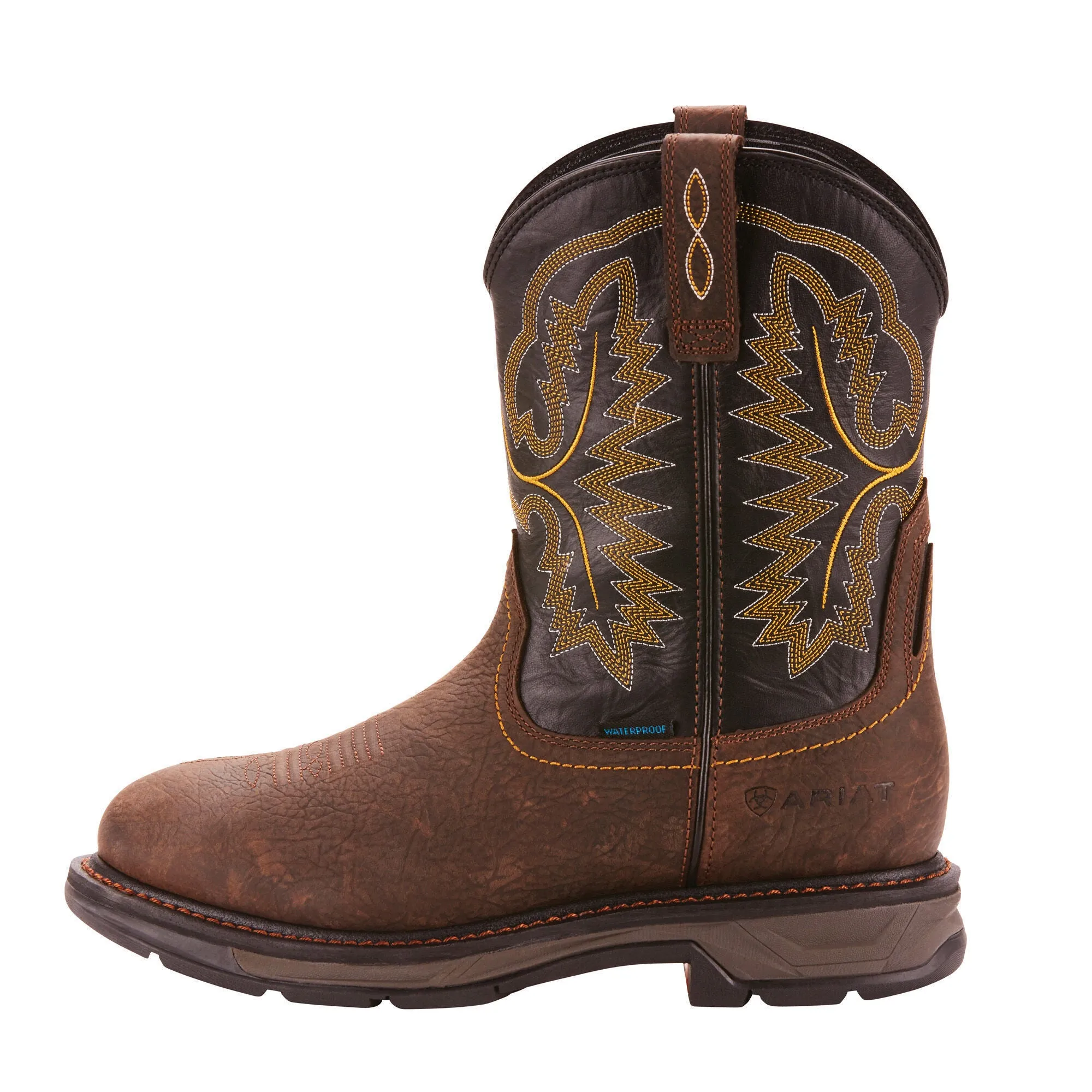 Ariat Mens Workhog Xt Waterproof Work Boot Bruin Brown