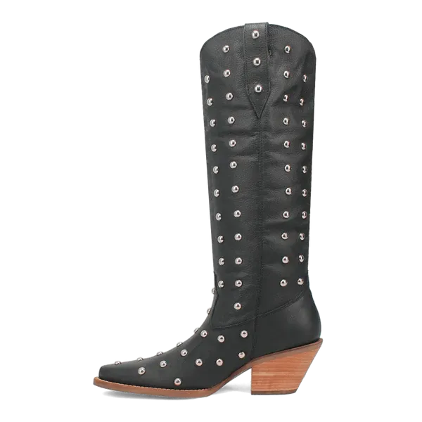 Broadway Bunny Black Leather Boot by Dingo