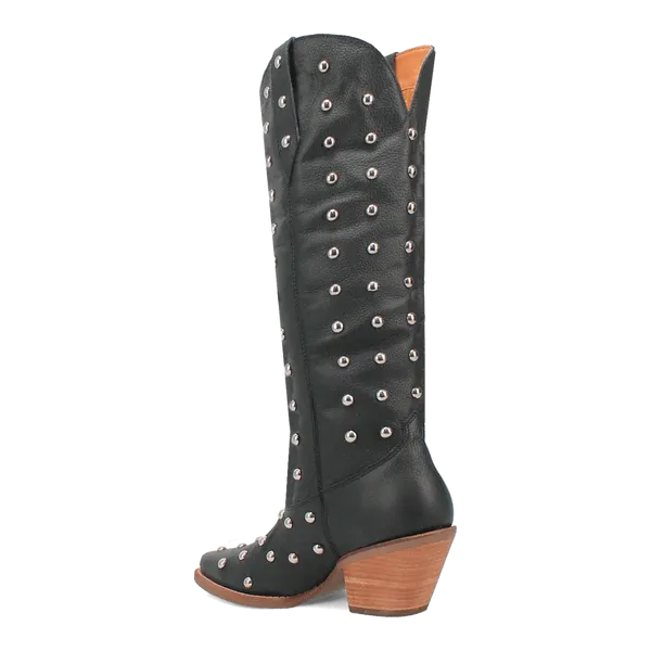 Broadway Bunny Black Leather Boot by Dingo