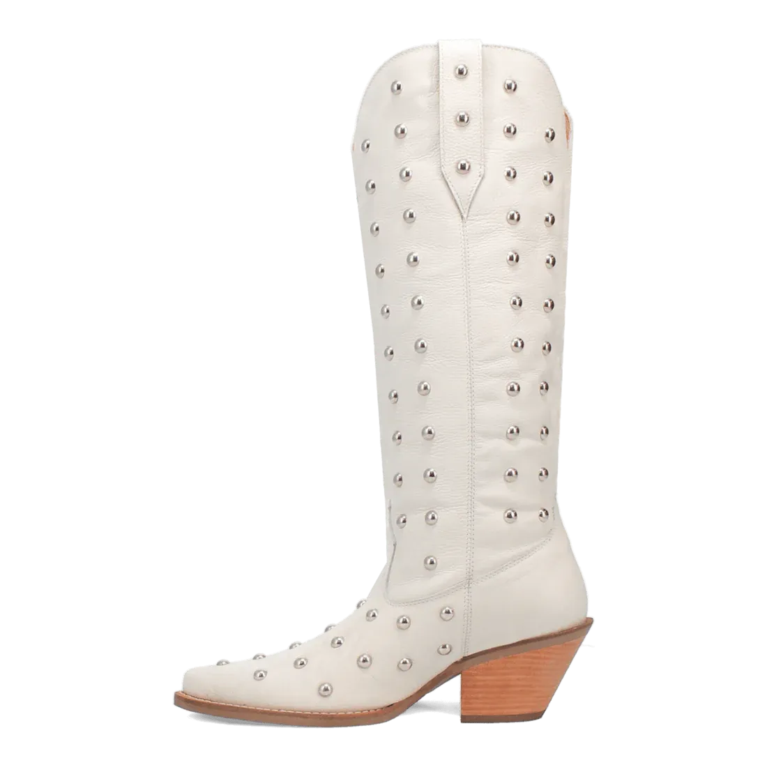 Broadway Bunny White Leather Boot by Dingo