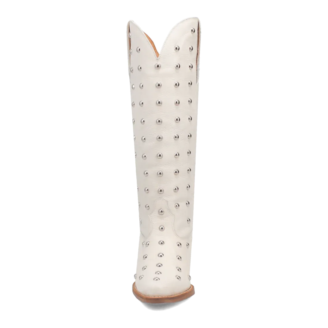 Broadway Bunny White Leather Boot by Dingo