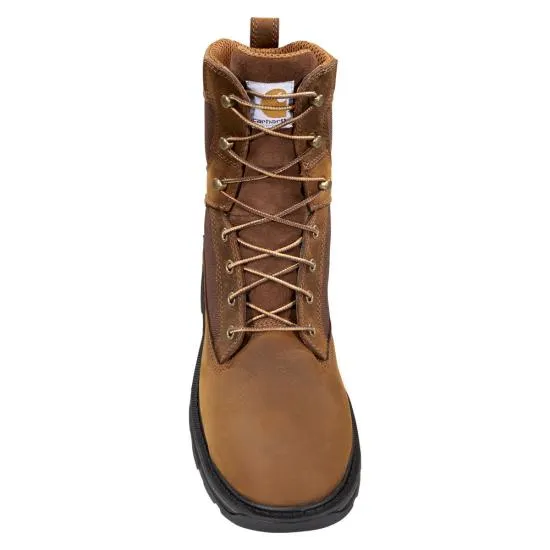 Carhartt Men's 8" Ironwood Waterproof Work Boot - Bison Brown/Oil Tan FT8000-M