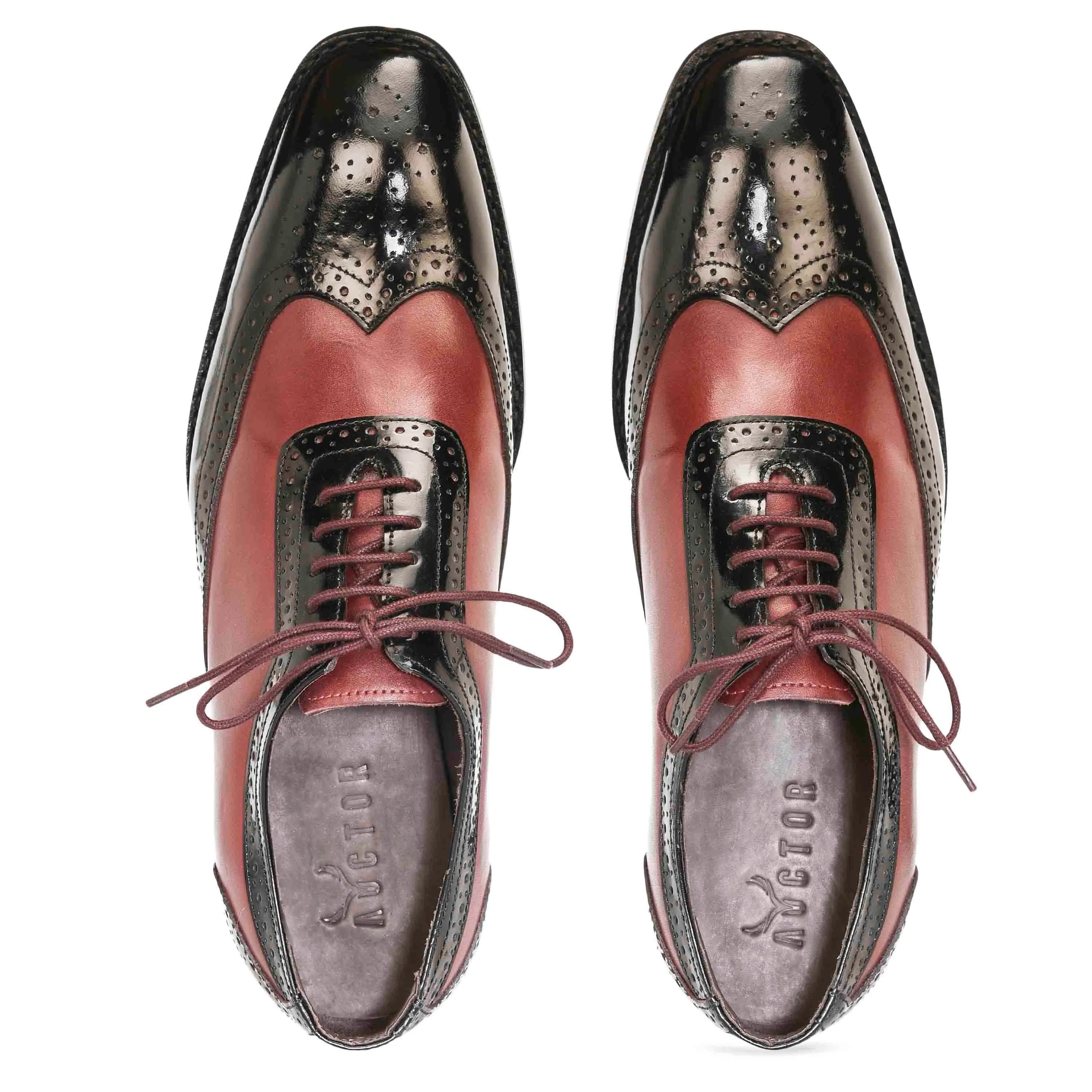 Cherokee Brogues Goodyear Cherry & Black