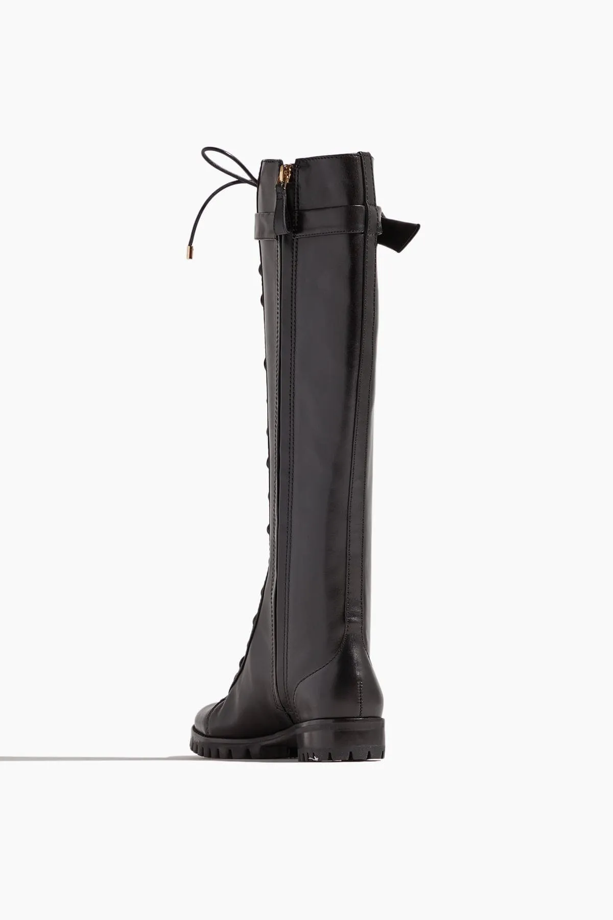 Evelyn Tall Combat Boot in Black