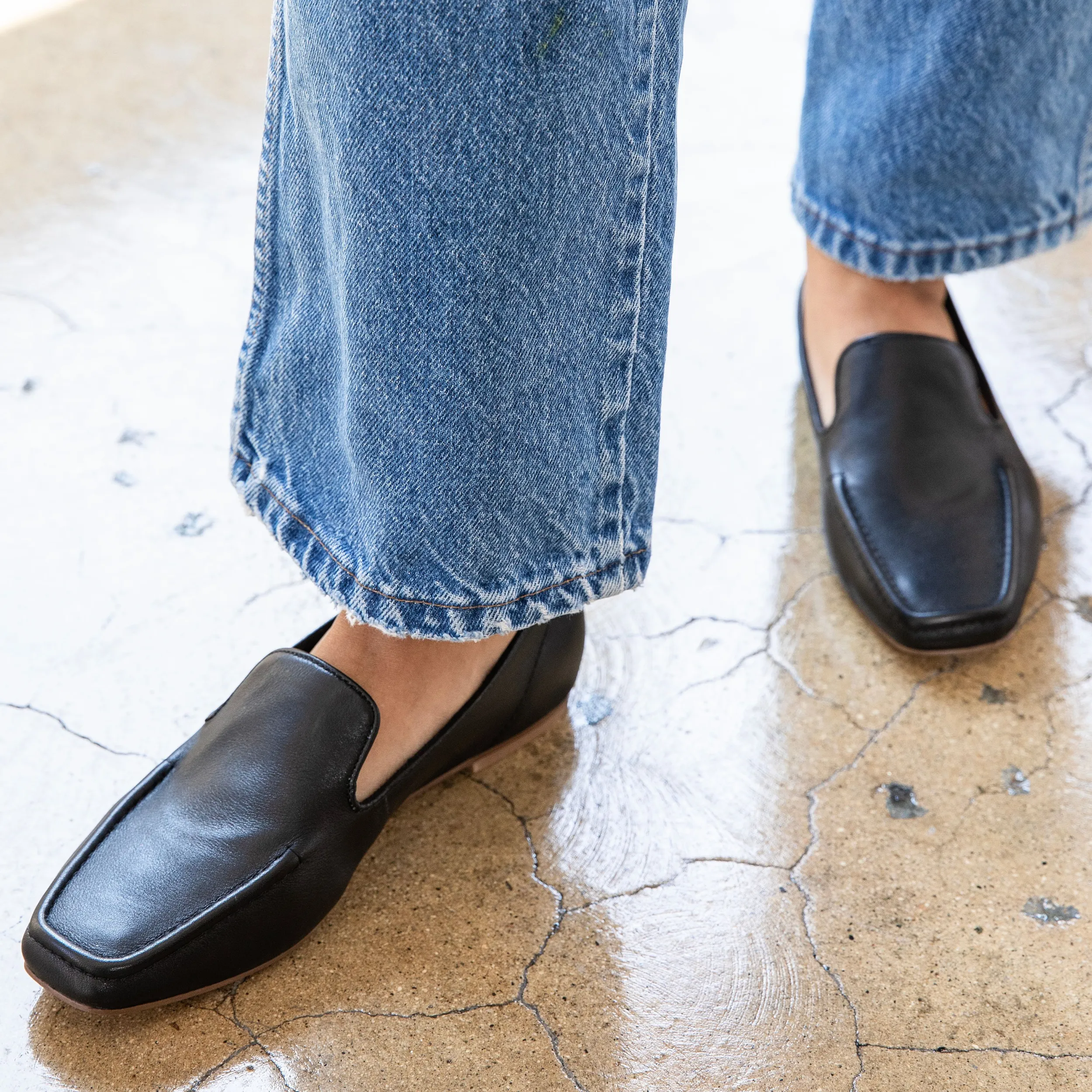 Finley Black Loafers