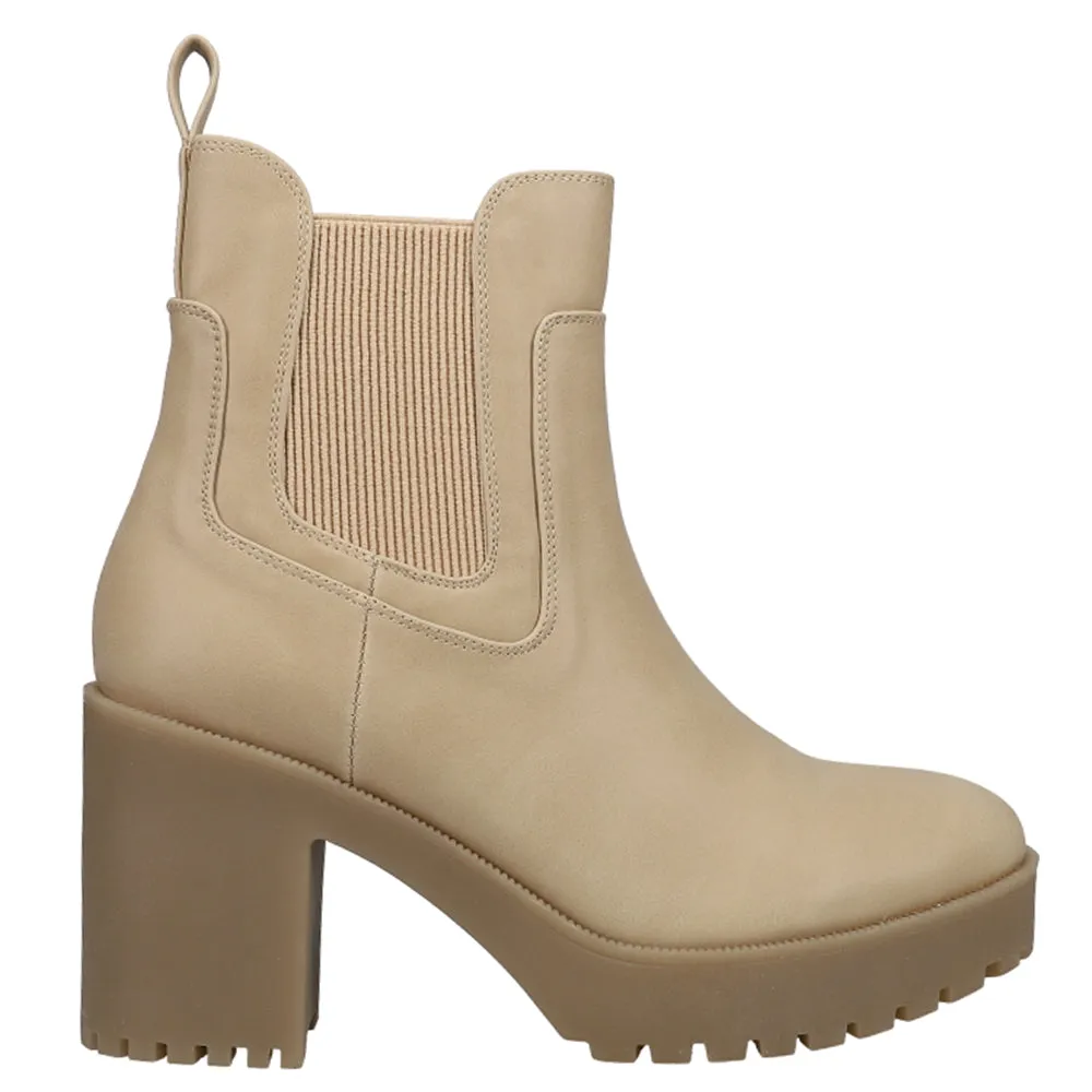 Good Day Round Toe Chelsea Platform Booties