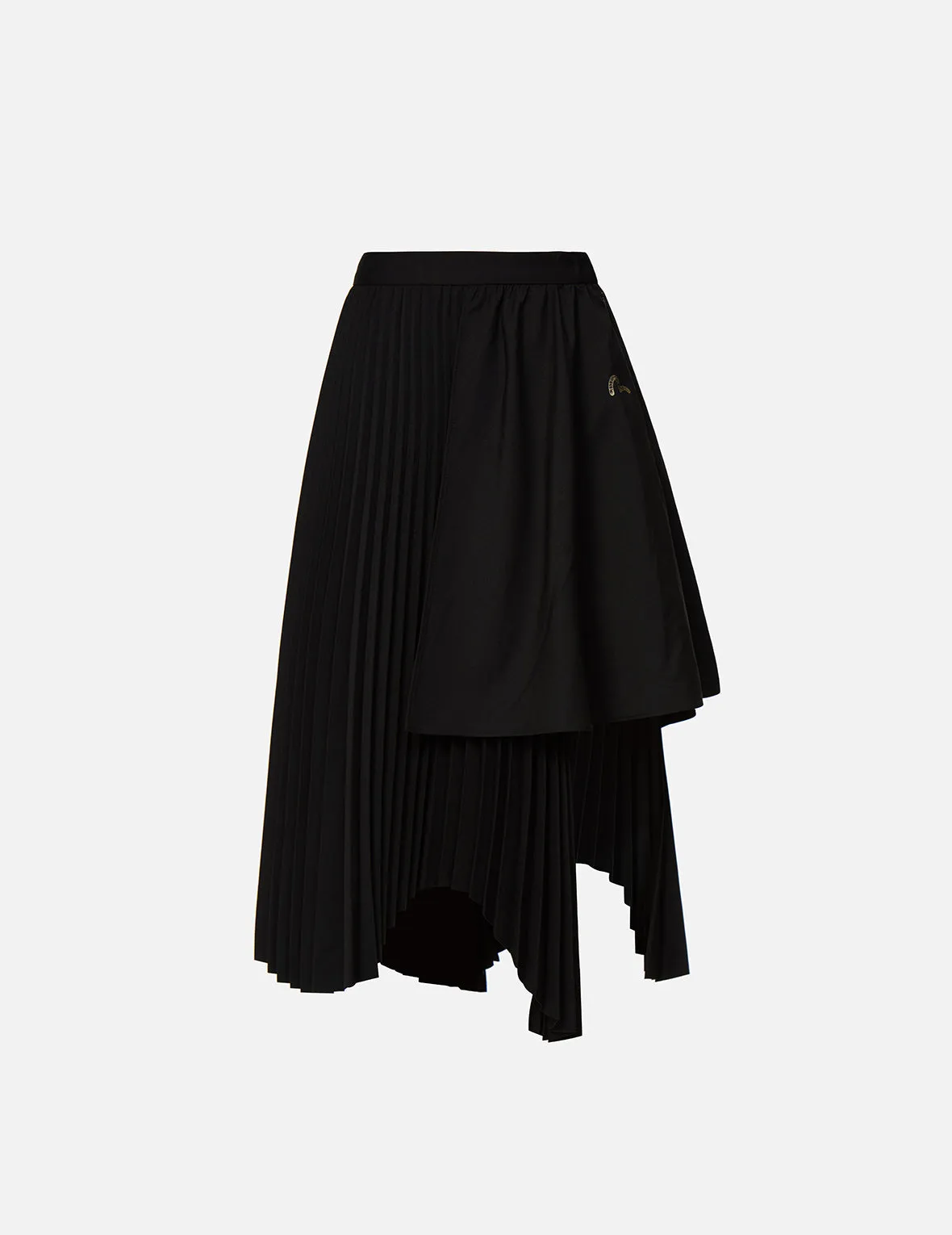 Japanese-pattern Seagull Pleated Asymmetric Skirt