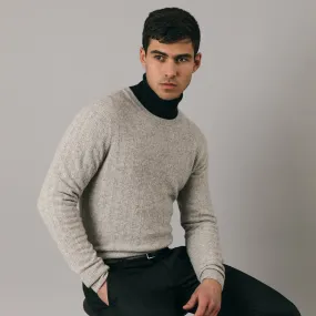 Knightsbridge Lambswool Blend Jumper in Grey