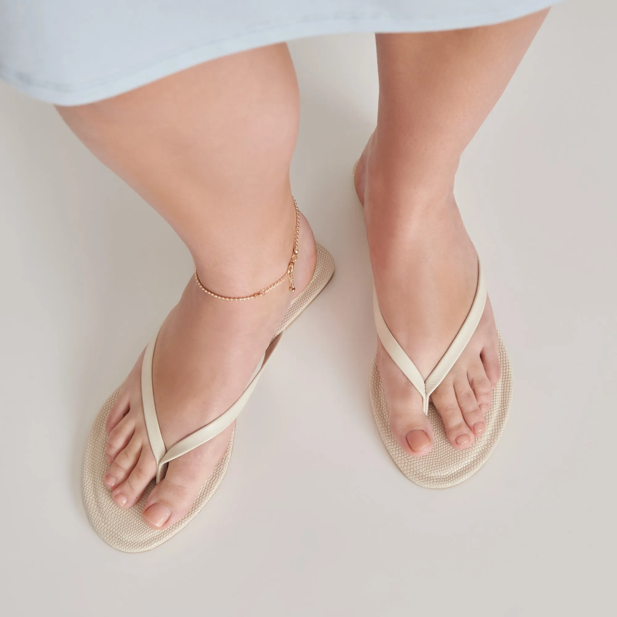 LAYNEY SANDALS IVORY LEATHER