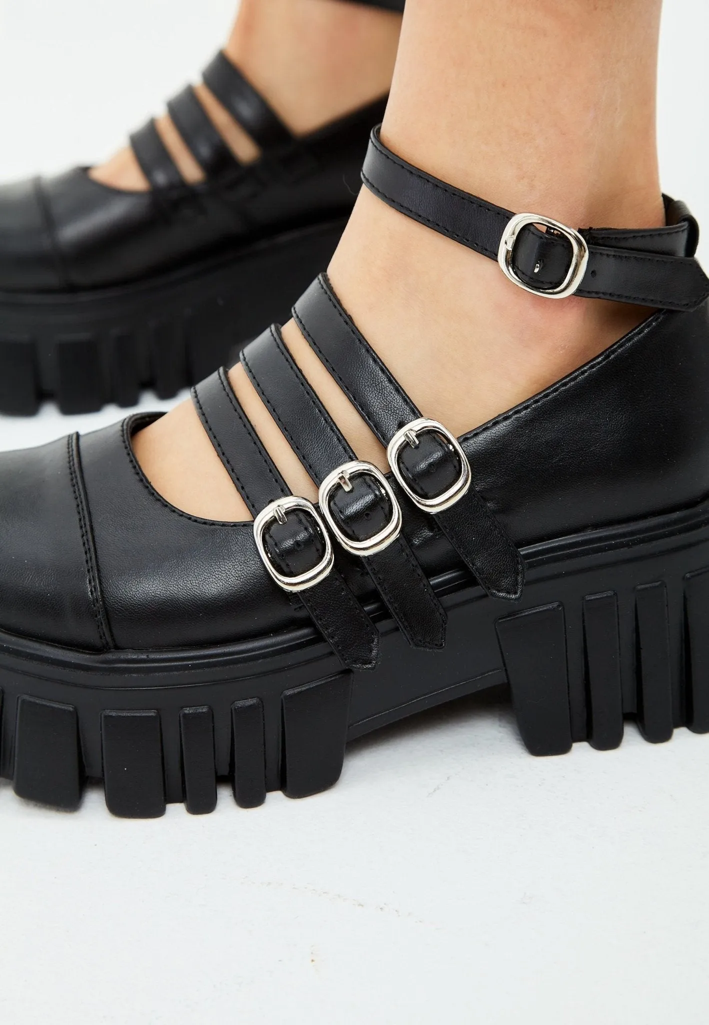 Mary Jane Loafers - Black