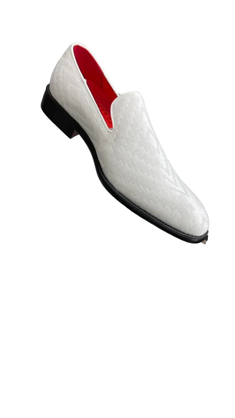 men's white slip on shoes luxury velvet loafer