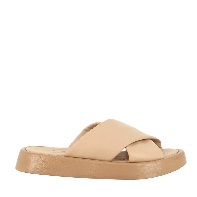 Sempre Di 9097 Nude Platform Slide