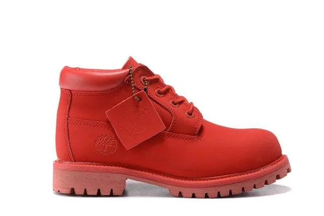 Timberland Classic Premium Boots Red Waterproof Chukka Boots