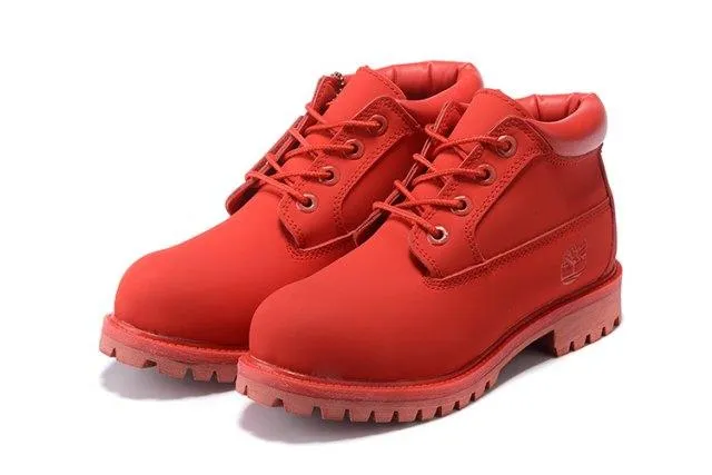 Timberland Classic Premium Boots Red Waterproof Chukka Boots